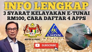 INFO LENGKAP ETUNAI RM100 KELAYAKAN DAFTAR CARA TEBUS YANG BETUL [upl. by Adria]