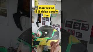 Como empapelar para proteger sua pintura customizar helmet customizado customizando [upl. by Nilhsa]