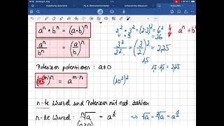 Potenzgesetze anwenden Klasse 9 [upl. by Asined752]