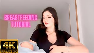 Breastfeeding Tutorial  4k breastfeeding  Breastfeeding for new moms  Breastfeeding education [upl. by Aihtennek]