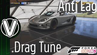 Forza Horizon 5  Koenigsegg CCX Anti Lag Drag Tune Faster Forza Horizon 5 Guides [upl. by Gnat]