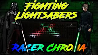 Fighting Lightsabers keyboard lighting  Razer Synapse 3 [upl. by Simone388]