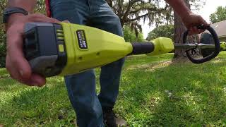 RYOBI 18V ONE HP Brushless WHISPER SERIES 15” String Trimmer Test [upl. by Petuu335]