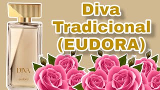 PERFUME DIVA TRADICIONAL  EUDORA  NOVA EMBALAGEM RESENHA [upl. by Aneri]