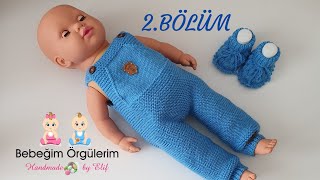 elifpirenvise gardener pants crochet BAHÇIVAN PANTOLON MODELİ 2Bölüm [upl. by Nairb]