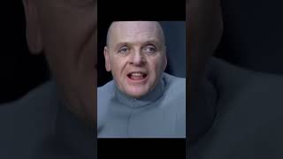 Anthony Hopkins  Hannibal Lecter as Dr Evil  Sharks with Frickin Laser Beams Deepfake [upl. by Notsua797]