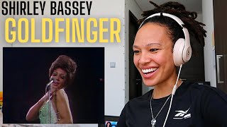 Shirley Bassey quotGoldfingerquot  Live at Royal Albert Hall 1974  REACTION [upl. by Icnan]