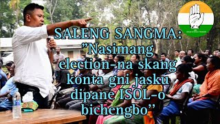 Saleng Sangma Speech at Williamnagar Chiokgre  East Garo Hills [upl. by Jacinda]