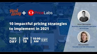 Hostaway  PriceLabs  10 impactful pricing strategies to implement in 2021  PriceLabs [upl. by Aronaele907]