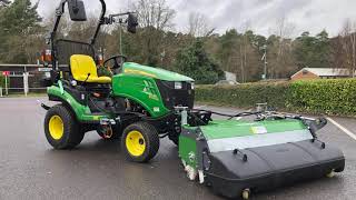 Hydraulic Sweeper for John Deere 1026R [upl. by Jaban]