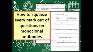 How to answer GCSE 19 Biology questions on monoclonal antibodies [upl. by Agemo606]