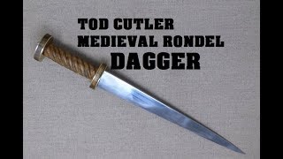 Rondel Dagger Review  Tod Cutler 14th15th century replica [upl. by Esahc]