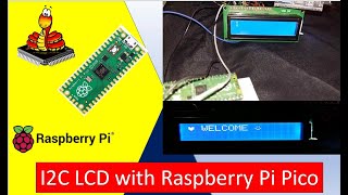 Demo I2C LCD Interfacing with Raspberry Pi Pico Display Text and Custom Characters [upl. by Aiykan]