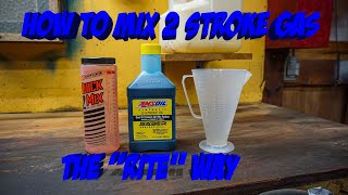 How to Easily Mix 2 Cycle Gas and Oil  The RITE way 2 stroke engines [upl. by Barbee]