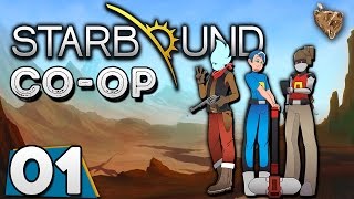 Starbound Coop 01 quotNova aventuraquot  Gameplay Português Vamos Jogar PTBR [upl. by Keyek]