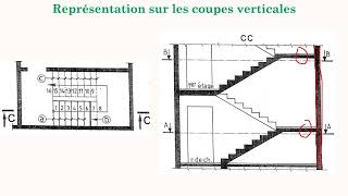 Dessin techniqueArchitecture Partie 68 Dessins descaliers [upl. by Chladek]