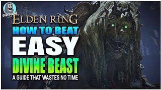 BEST HOW TO BEAT The Divine Beast Dancing Lion BOSS SUPER EASY GUIDE  Elden Ring DLC [upl. by Erleena]