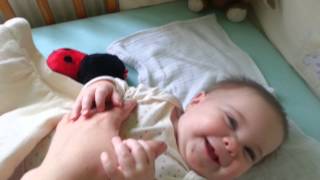 Cute 7 month old baby laughing [upl. by Girvin416]