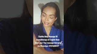 Chotiko Body Massage Oil Aromatherapy oil English Rose waranya godbless thaimassage oilmassage [upl. by Anuaik]