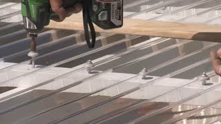 How to Install Corrugated Polycarbonate Roofing  Mitre 10 Easy As DIY [upl. by Shari]