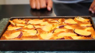 CLAFOUTIS A LA PECHE  LA RECETTE STAR DE LETE [upl. by Ahsiuqat]