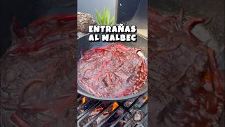 ENTRAÑAS AL MALBEC 🍷 asado parrilla malbec [upl. by Quartas]