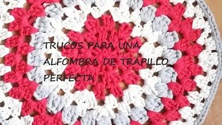 TUTORIAL ALFOMBRA DE TRAPILLO PERFECTA [upl. by Mitchell]