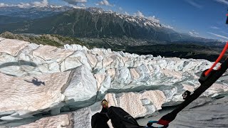 SPEED FLYING OVER 4000  MONT BLANC [upl. by Ylekalb]