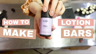 How to make SOLID LOTION BARS  with FREE Recipe [upl. by Nahrut]