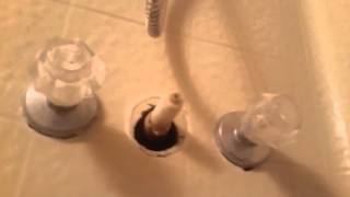 Bath Tub Shower Diverter Valve Stuck Wont Turn At All Maintenance Repair Video [upl. by Fagin]