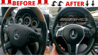 Upgrading my Mercedes steering Wheel to an AMG Ole Bessy gets an upgrade [upl. by Hertzfeld592]