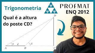 Trigonometria exercícios PROFMAT Percorrendo ao longo de uma reta horizontal [upl. by Derdlim]