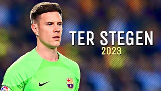 MarcAndré Ter Stegen • Mejores Atajadas 2023 [upl. by Eatnoj]