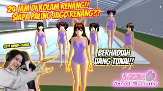 24 JAM DI POOLKOLAM RENANG PALING JAGO RENANG DAPET DUIT BANYAK SAKURA SCHOOL SIMULATORPart 8 [upl. by Akimal932]