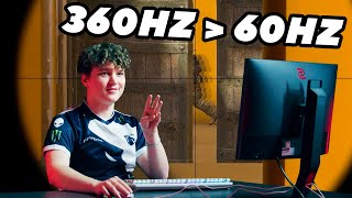 Can pros hit their shots with 60Hz 🤔 ZOWIE x BLAST Hz Challenge [upl. by Kauffmann]