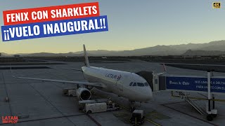 LIVE 4K RTX4090 FENIX CON SHARKLETS ACOMPAÑANOS A ESTE PRIMER VUELO DESDE SCIE A SCQP 😍❤👨‍✈️✈ [upl. by Novanod]