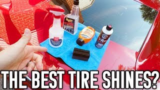 Best Tire Shines Chemical Guys VRP Armor Vs Meguiars Hot Shine [upl. by Dempstor]