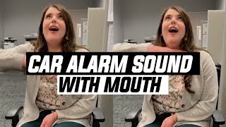 Girl Imitates Car Alarm Sound  Viral on Twitter [upl. by Norvol]