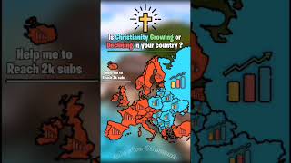 Is Christianity growing or declining in your country subscribe mapper europe geography mapping [upl. by Thomasa]