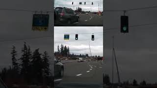 Oblivious noblinker midintersection lane change [upl. by Margarette]