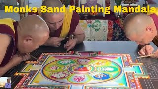 Sand painting a beautiful mandala [upl. by Crelin]