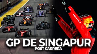 La EXHIBICIÓN de SAINZ con FERRARI y el PODIO de NORRIS contra MERCEDES  GP de SINGAPUR  F1 2023 [upl. by Othelia]