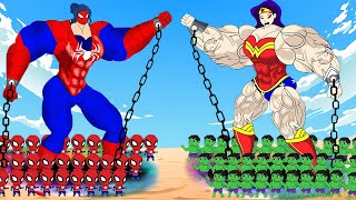 Evolution Of SHE CAPTAIN AMERICA vs Evolution Of SPIDERGIRL  Returning From The Dead SECRET  FUNNY [upl. by Nylqcaj589]