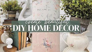 Art And Craft Ideas For Home Decoration • IOD Spring Collection • Thrift Store to HighEnd Decor [upl. by Nylatsirhc88]