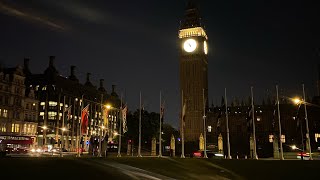 Big Ben midnight and quarter past chimes ASMR [upl. by Millwater]