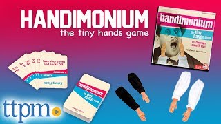 Handimonium  A Tiny Hand Gameplay with 3 Modes  Party Games  Mattel Toys amp Games [upl. by Ecaj]