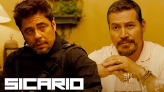 Alejandro Confronts Fausto Alarcón  Sicario 2015 [upl. by Toscano815]