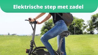 Elektrische Step Met Zadel Kopen Alle Informatie [upl. by Oetam483]