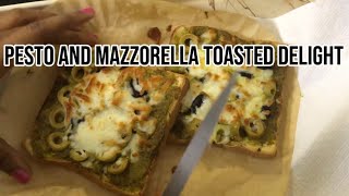 “PESTO AND MAZZORELLA TOASTED DELIGHT [upl. by Haneehs569]