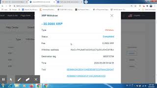 35 XRP RIPPLE WITHDRAW STATUS FATBTC EXCHANGE TO WAZIRX EXCHANGE [upl. by Emerald411]